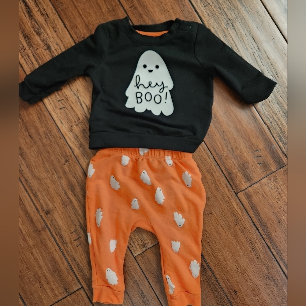 6-9 month Hey Boo‎ Halloween Outfit
